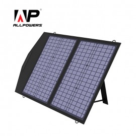 Allpowers AP-SP-020-BLA Foldable Solar Panel Charger 18V 60W Monocrystalline