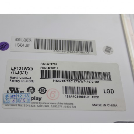 SPAREPART NOTEBOOK PANEL LED 12.1" - LP121WX3(TL)(C1)