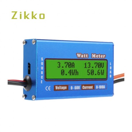 Digital Monitor LCD DC Wattmeter 60V/100A DC Ammeter ZK-D006