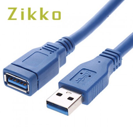 Cable ZIKKO ZK-B158 Cable  USB 3.0 A Male  USB 3.0  A Female  1M