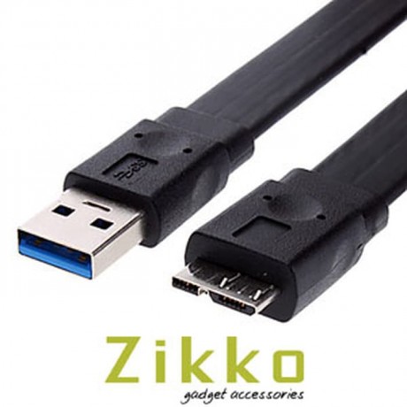 Cable ZIKKO ZK-B165 Cable USB 3.0 A Male To Micro USB  Flat Cable 3M