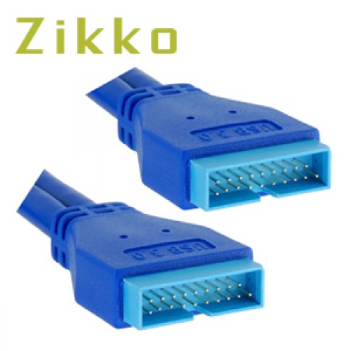 Cable ZIKKO ZK-B190 Cable USB 3.0 20 Pin Male  To Male