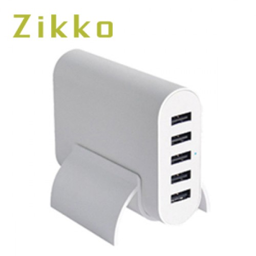 Adapter ZIKKO ZK-B289 Adapter  Intelligent 5-Port USB Charger 5V 10A   
